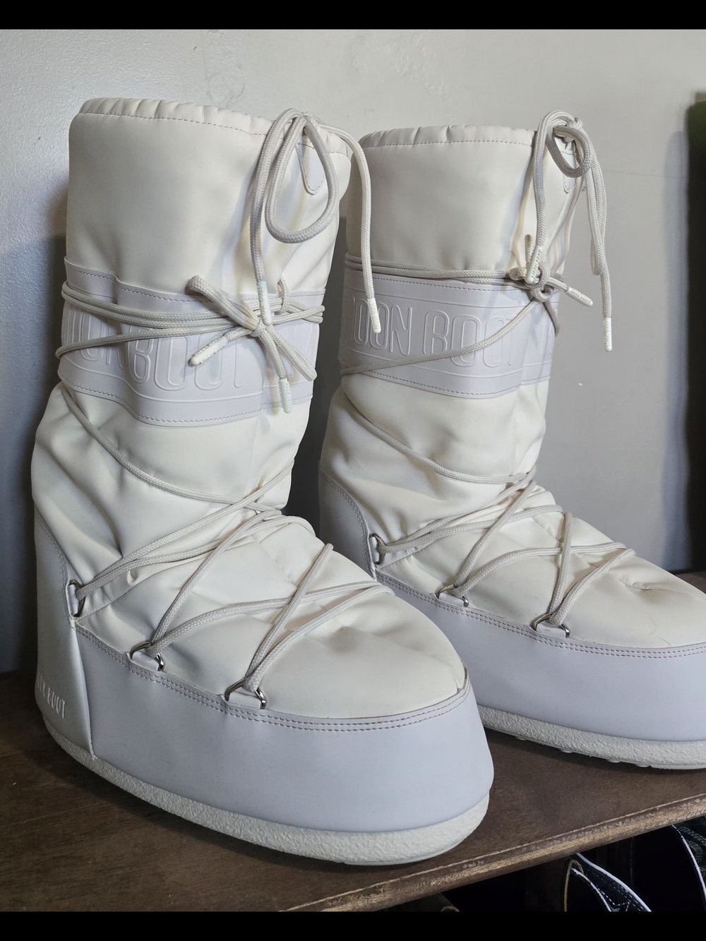 Moon Boot Women’s Winter Snow Boots in Cream White